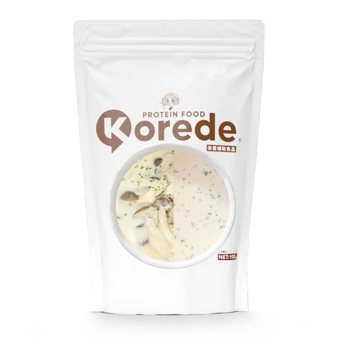 きのこチーズプロテインスープ