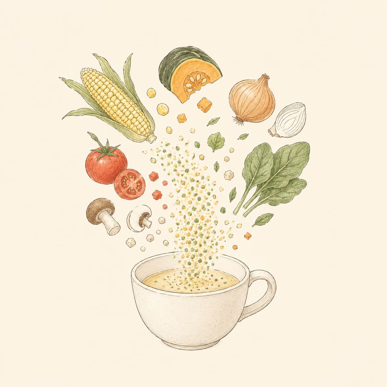 野菜パウダー使用