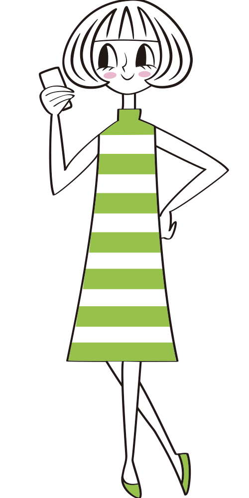 LINE相談を案内するKOREDEのキャラクター