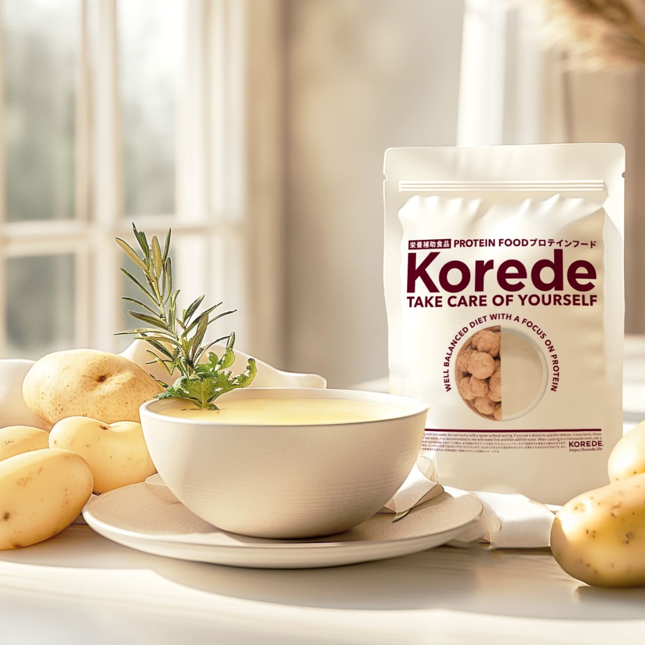 お芋の冷製スープ