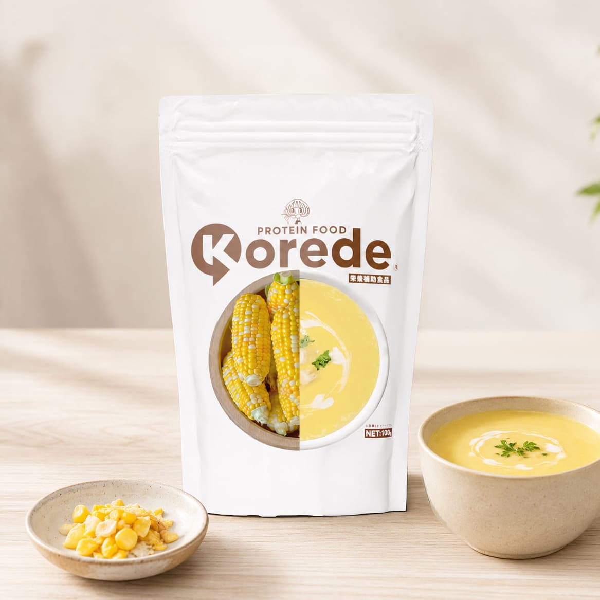 コーンクリームプロテインスープ – プロテインスープ専門店 KOREDE