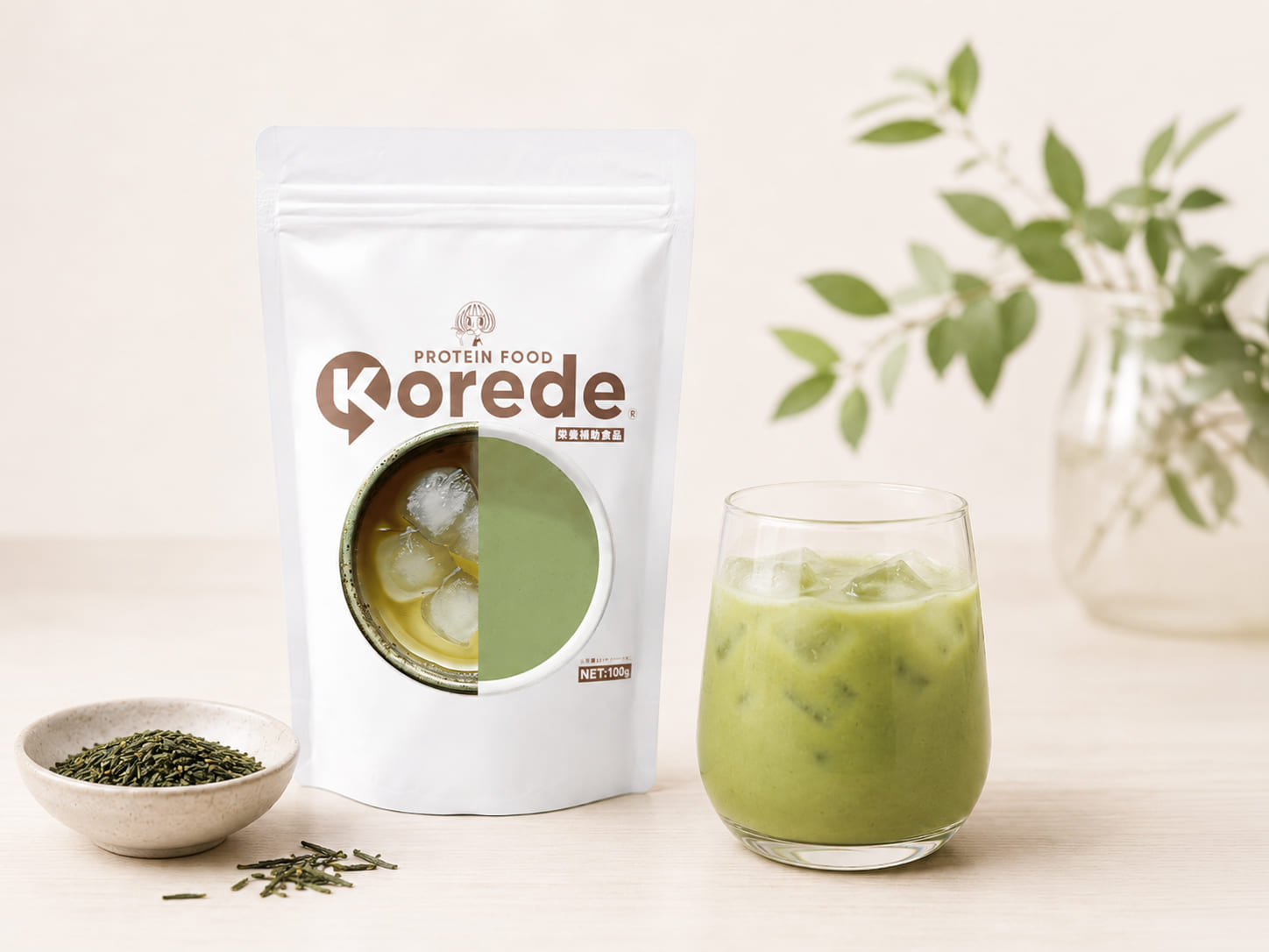 緑茶のKOREDEプロテイン
