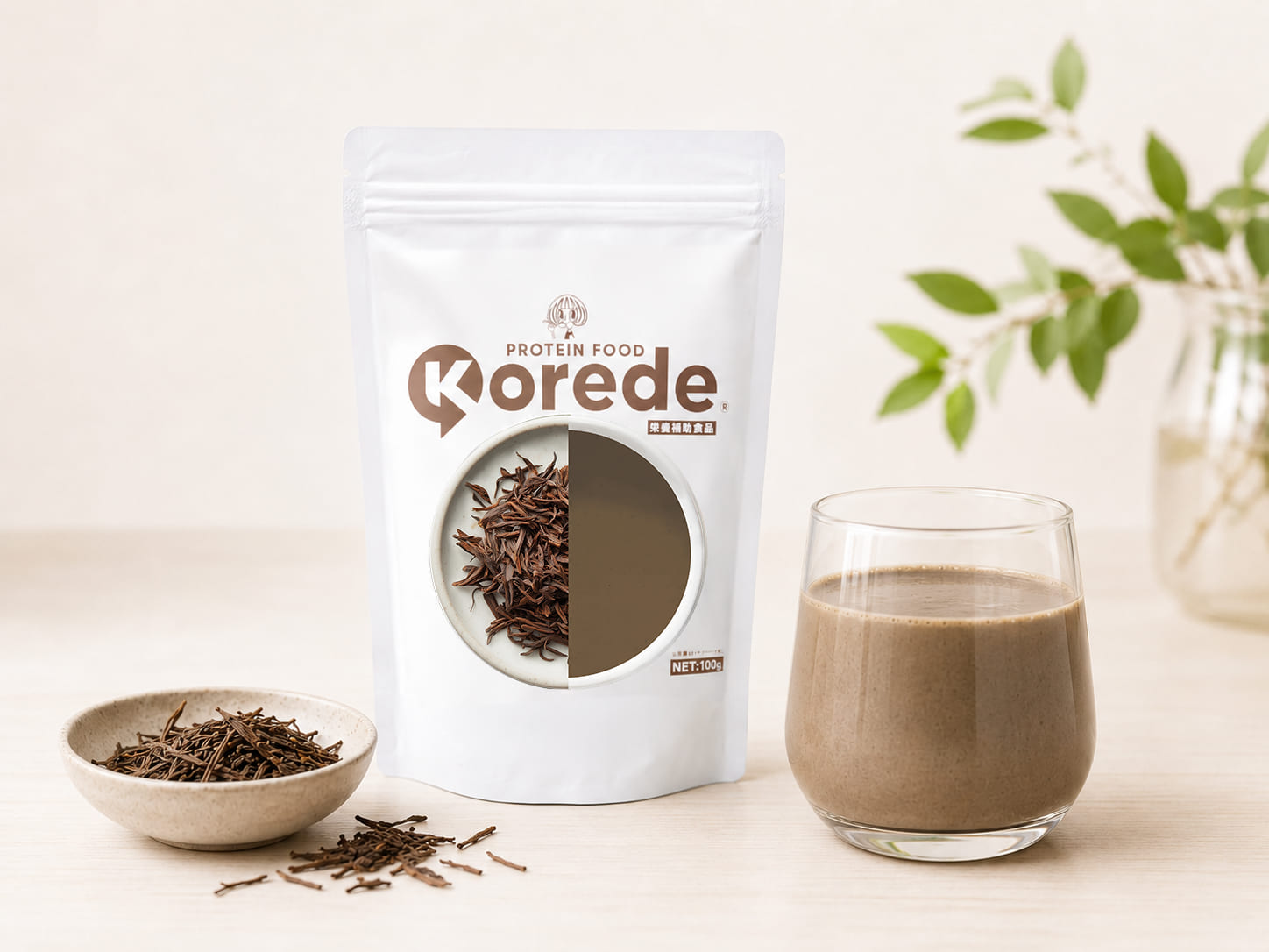 ほうじ茶のKOREDEプロテイン