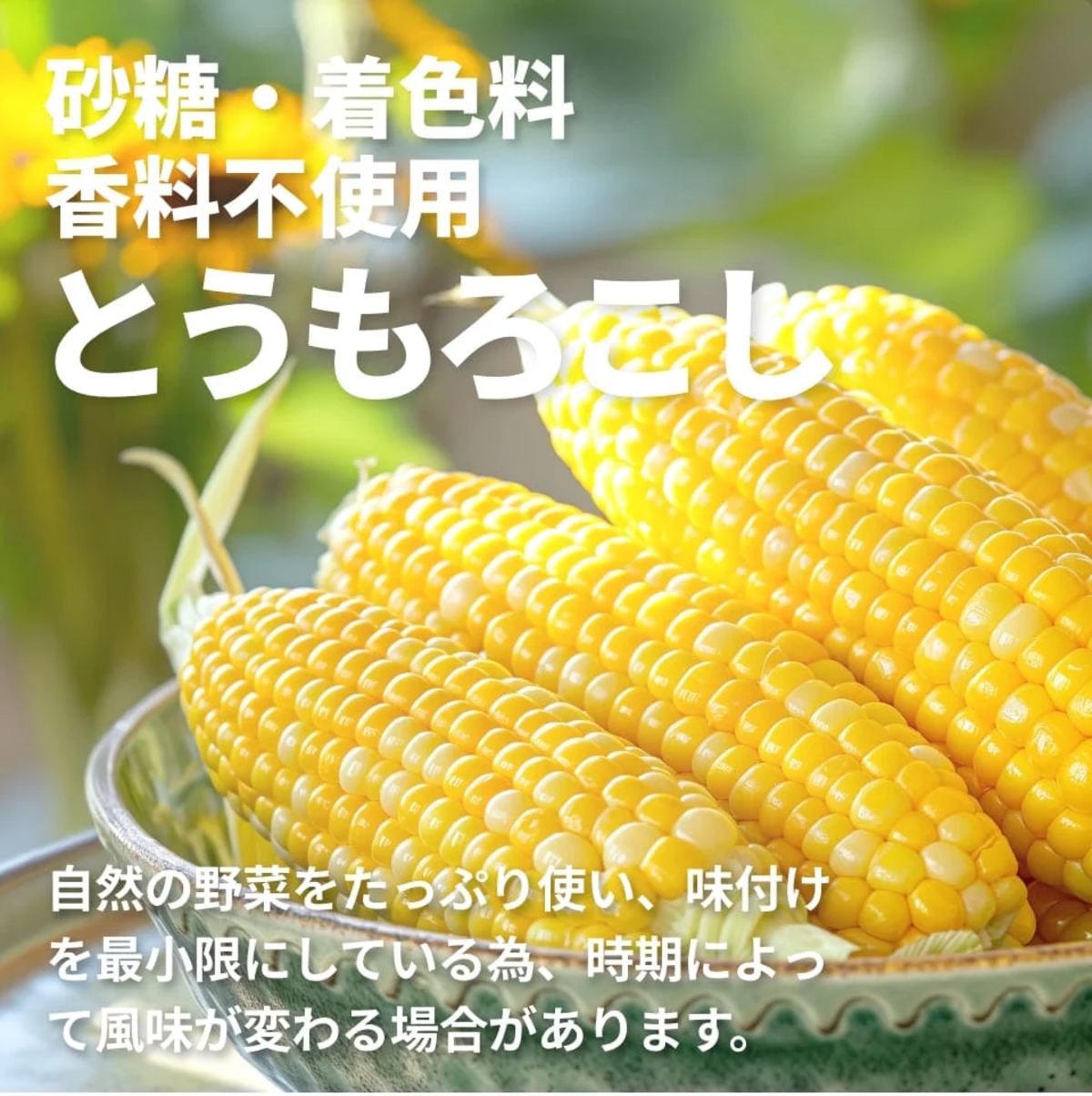 コーンプロテインスープの素材