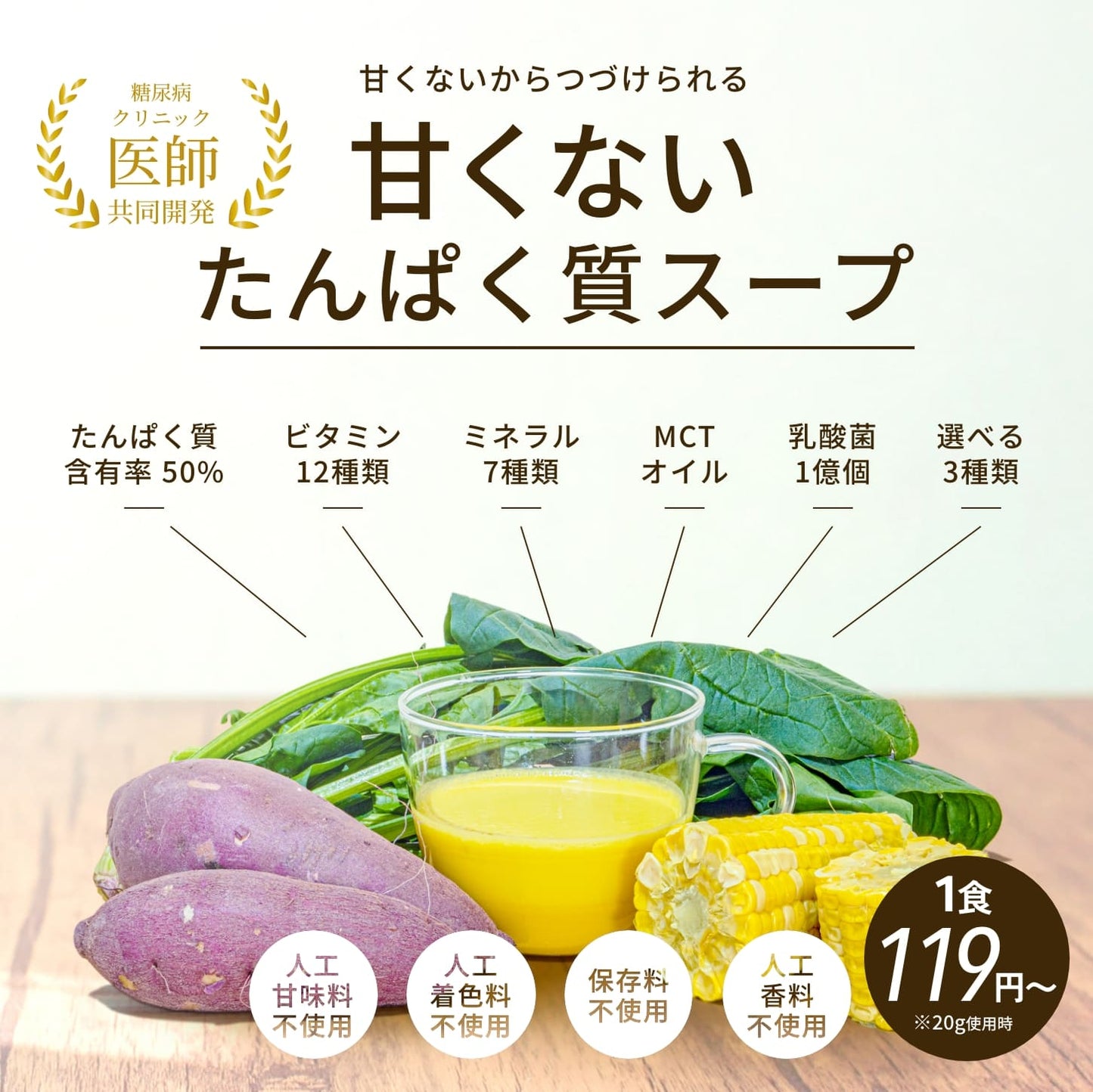 【初めてのプロテインスープ】