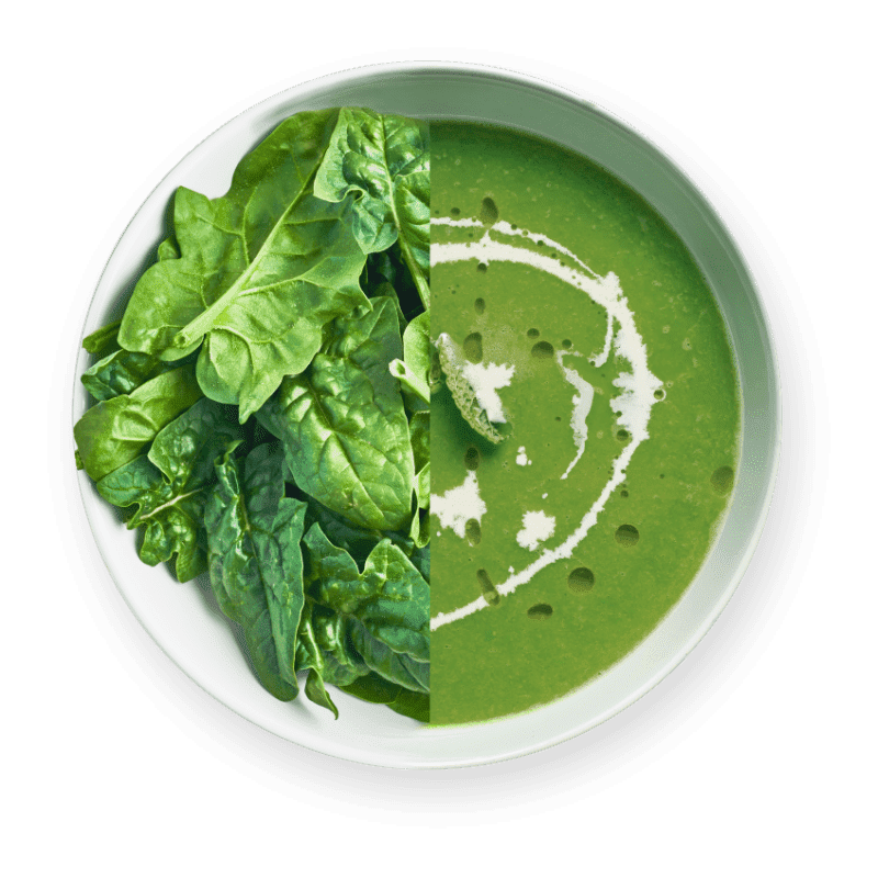 ほうれん草ガーリックプロテインスープ