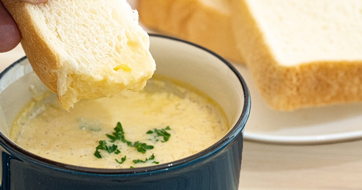 パンとプロテインスープ